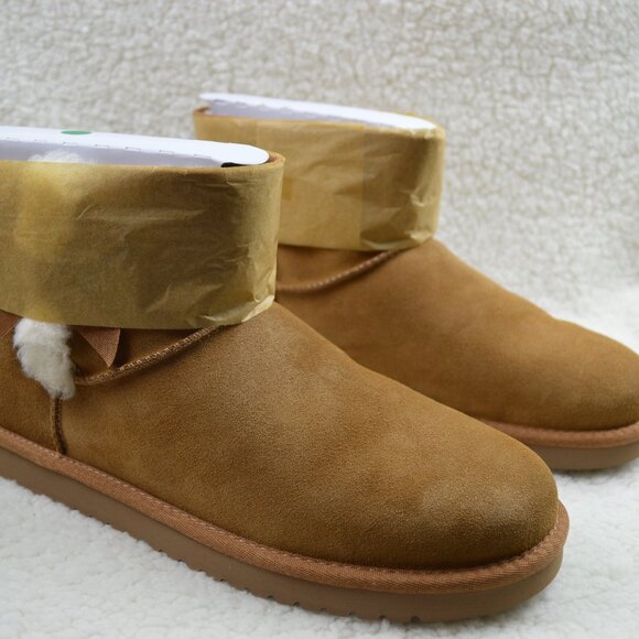 KOOLABURRA BY UGG/ VICTORIA MINI CHESTNUT/ SIZE 12 , WOMAN’S BOOTS 1114731/ NEW - Picture 1 of 6